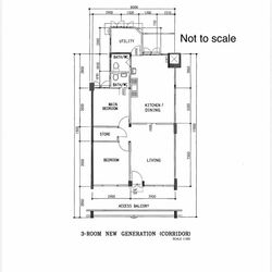 Blk 255 Kebun Baru View (Ang Mo Kio), HDB 3 Rooms #571005831